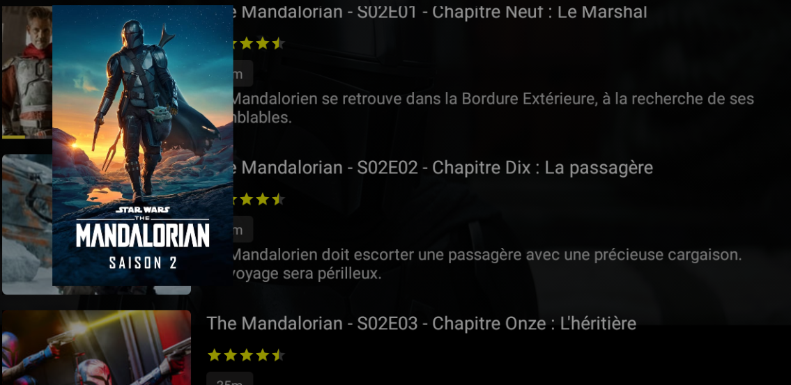 The Mandalorian Saison 2 Chapitre 1à 8.