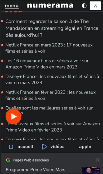 Numerama Information Plateforme Streaming Netflix, Amazon Prime 2023 mars.png