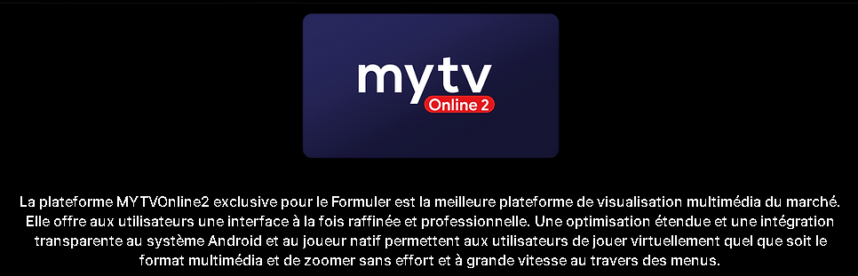 Plateforme MYTVOnline2