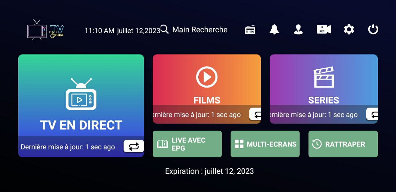 Application Média Show TV sur google play