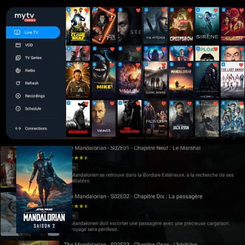 Interface Ma TV en ligne2 IPTV
